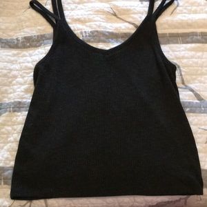 Dark Green Tank Crop Top